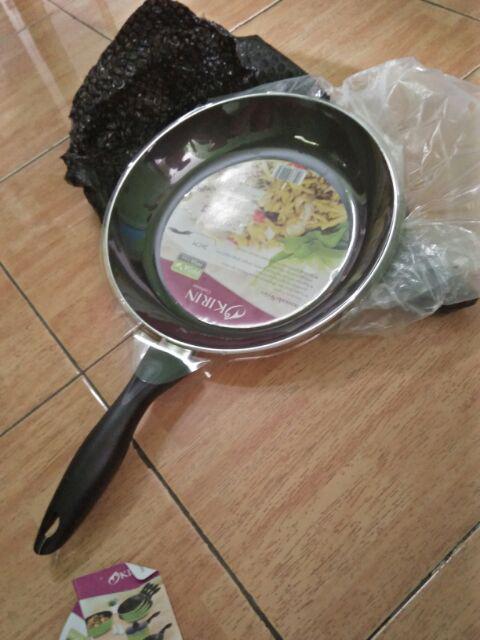 Kirin Sasando Frypan 26cm Anti Lengket Classic 1.9mm - Hijau