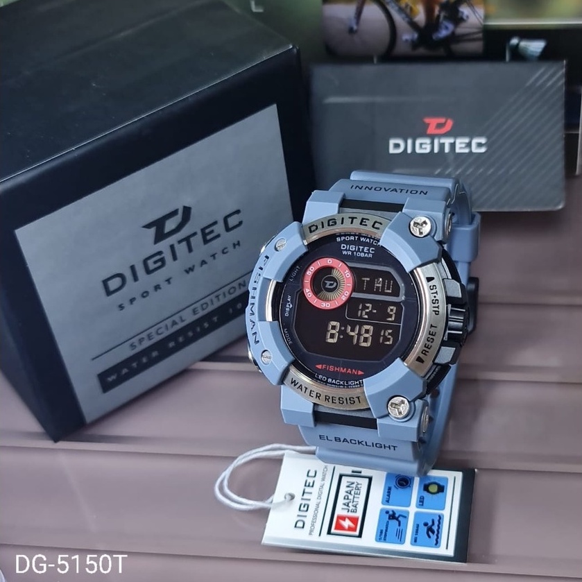 Jam Tangan DIGITEC ORIGINAL FISHMAN DG 5150 / DG-5150 / DG 5150T Anti Air Sport Watch Jam Tangan ORI