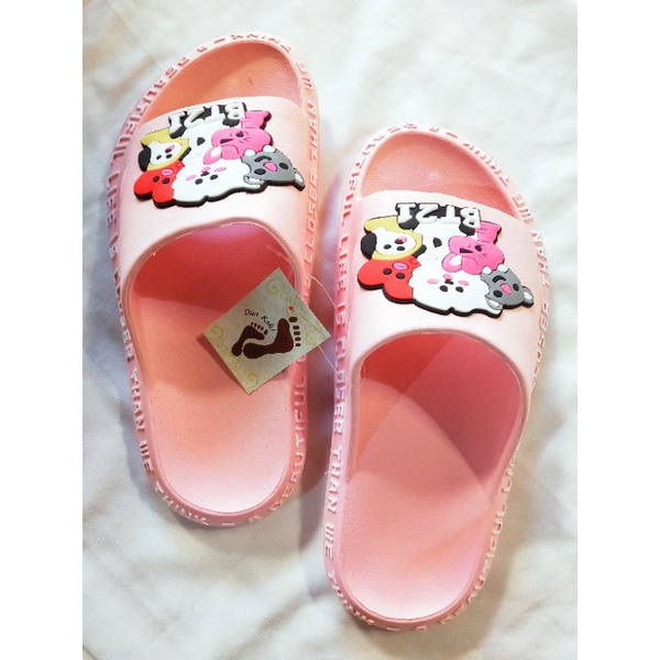 Sandal bakpao Selop Wanita karakter lucu bahan spons empuk lembut dan halus DK-V20p, awet,tidak licin,terlaris,murah
