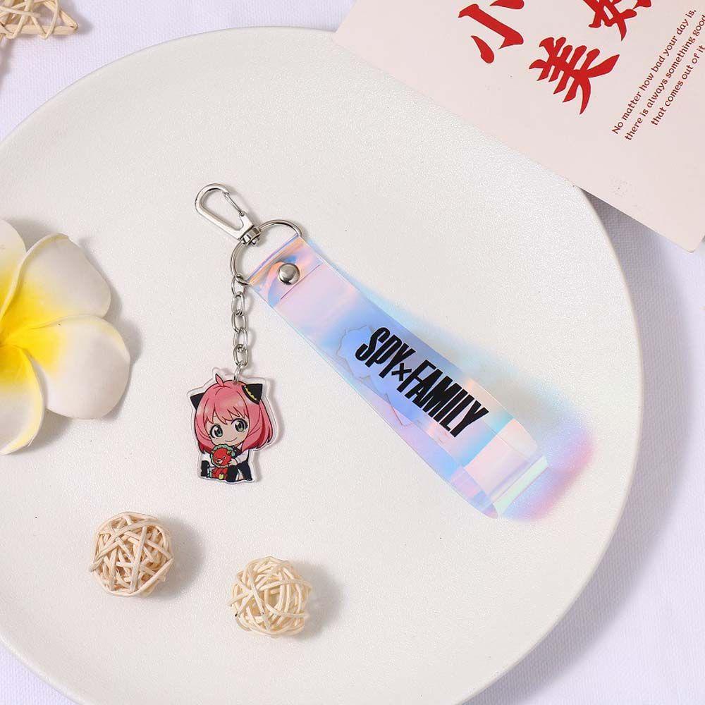 LANFY Cartoon Anime SPY X FAMILY Charm Key Rings Anya Keychain Collections Gift Anime Cute Key Ring Holder Cosplay Pendant Yor Forger Key Chain