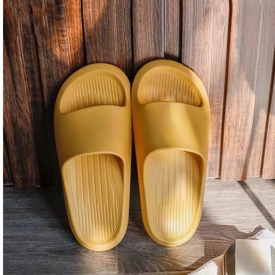 Sandal Bahan EVA Karet Polos Wanita Slip On Korean Style Murah Empuk Anti Selip Selop