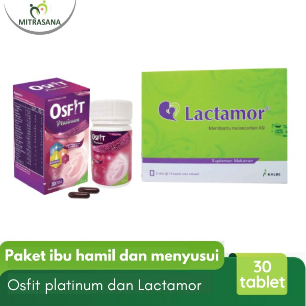 Paket ibu hamil dan Menyusui Osfit platinum dan lactamor