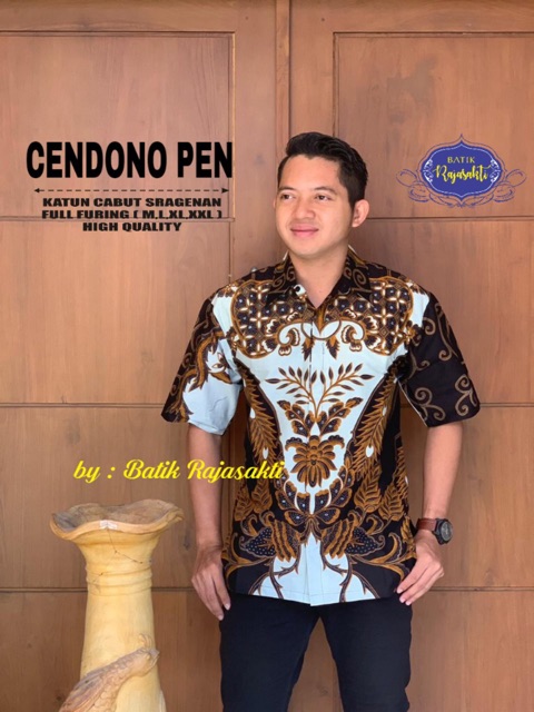 Batik Pria CENDONO LAPIS FURING Katun Super Halus Ori Solo