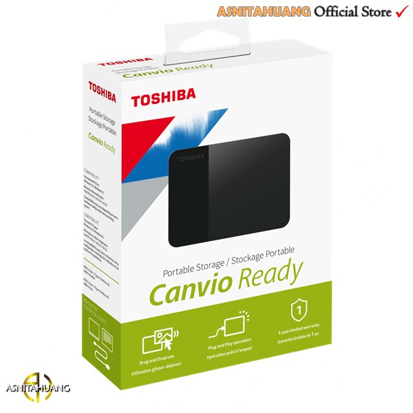 Toshiba Canvio Ready / Basics 2TB - Harddisk HDD External Toshiba Canvio 2TB Harddisk 2.5&quot;