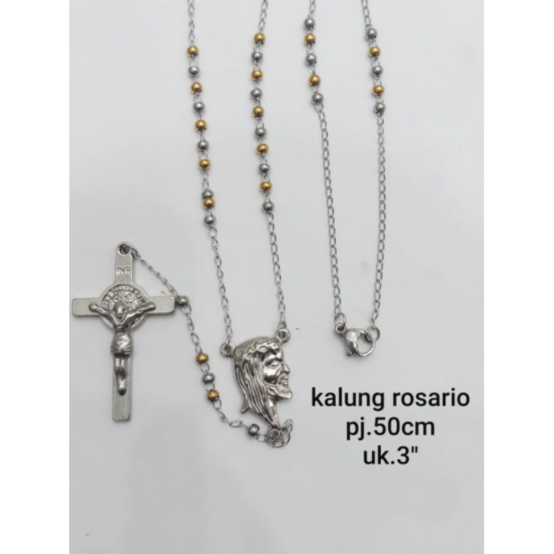 Kalung Rosario Kombinasi Titanium107