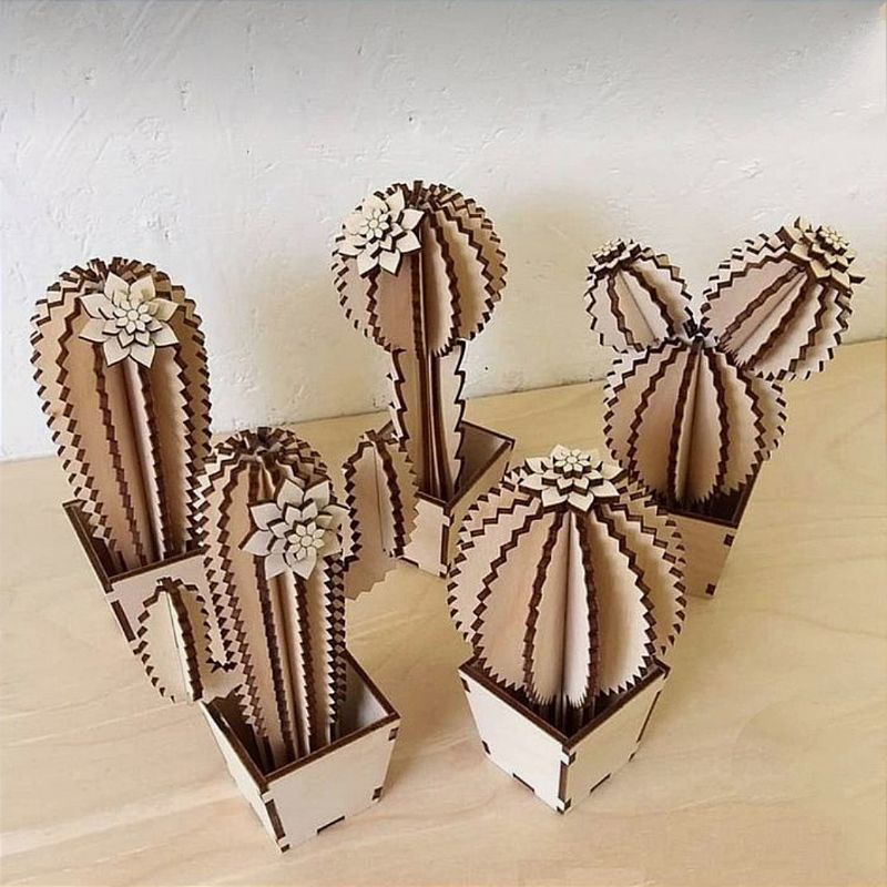 KAKTUS CACTUS HIAS DEKORASI KAYU FREE QUOTE