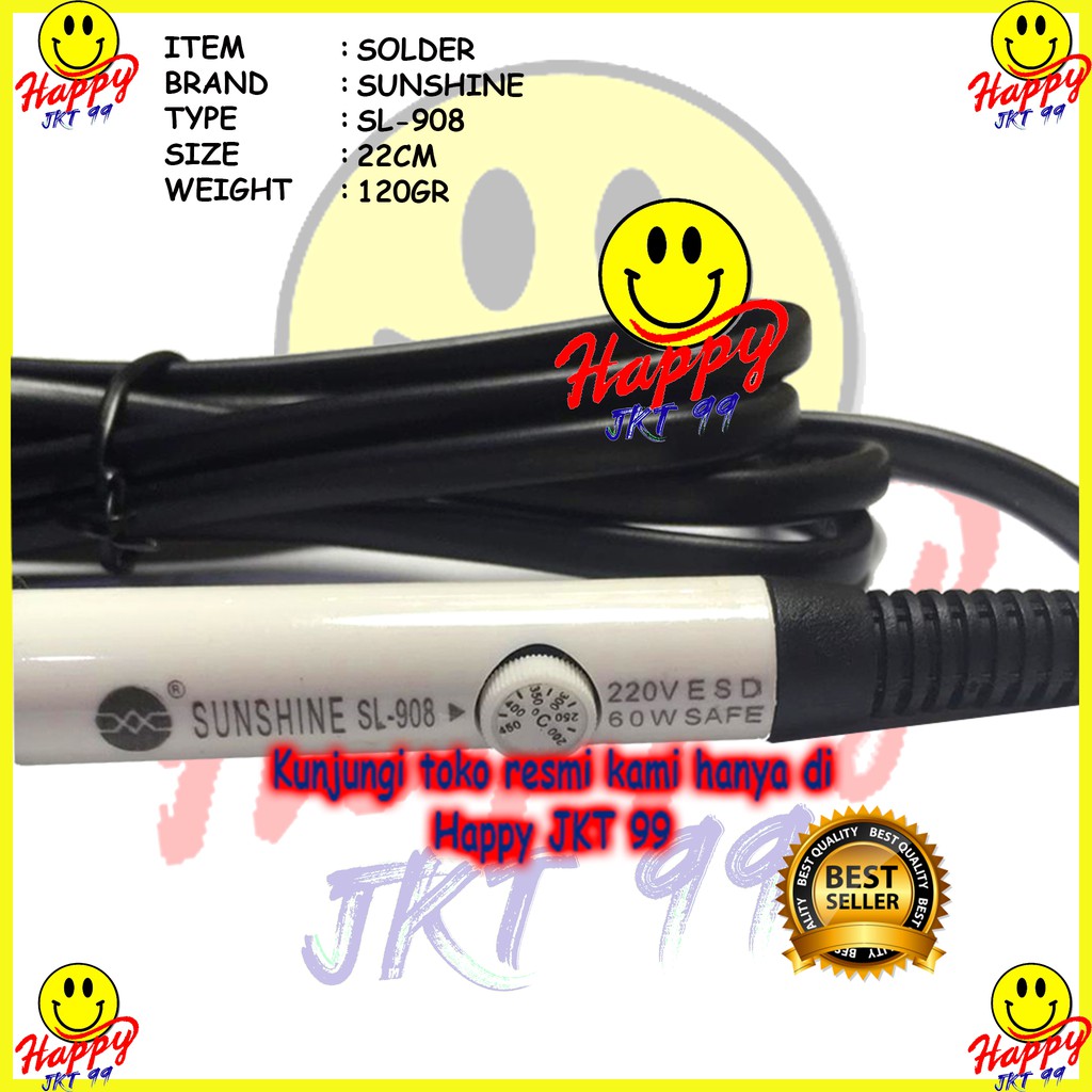 [ HAPPY JKT 99 ] SOLDER TANGAN SUNSHINE SL-908 SL908 SL 908