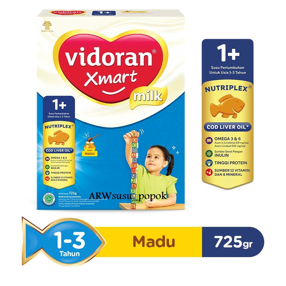 

Vidorant Xmart 1+ Madu 725g