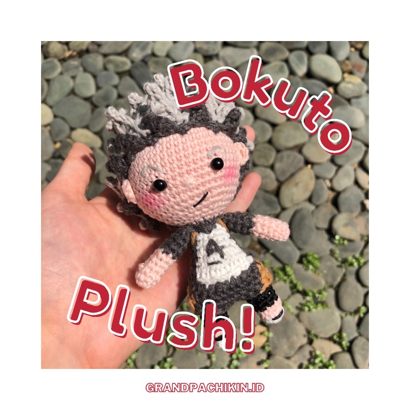 Bokuto Hand-Made Amigurumi Plush Keychains | Gantungan Kunci Plush Bokuto Amigurumi