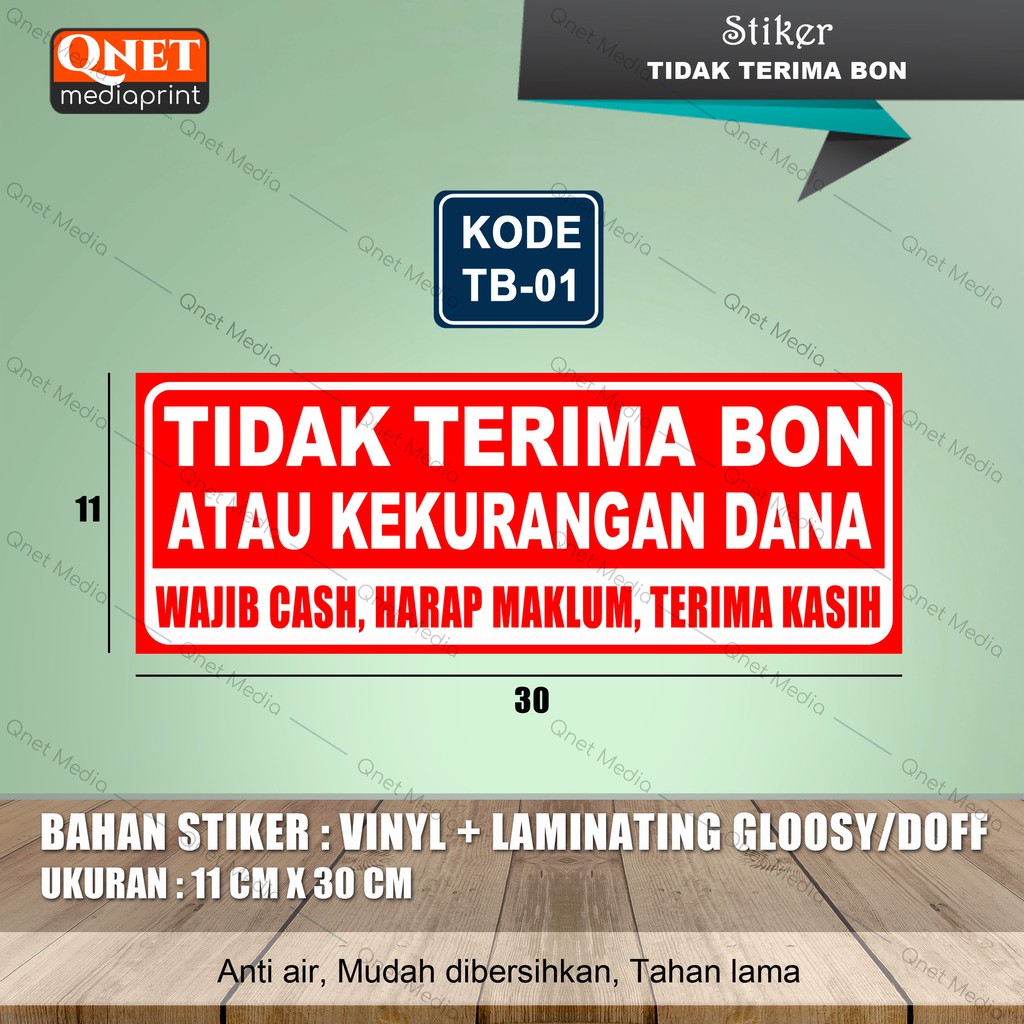 

STIKER DILARANG NGUTANG + LAMINASI GLOSSY