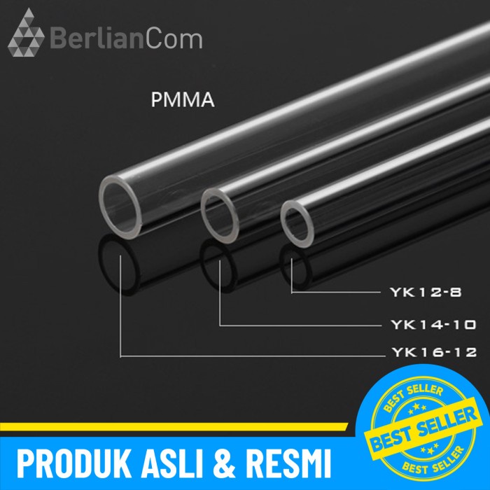 BARROW YK12-8 ACRYLIC PMMA Hard Tube ID 8mm / OD 12mm 500MM