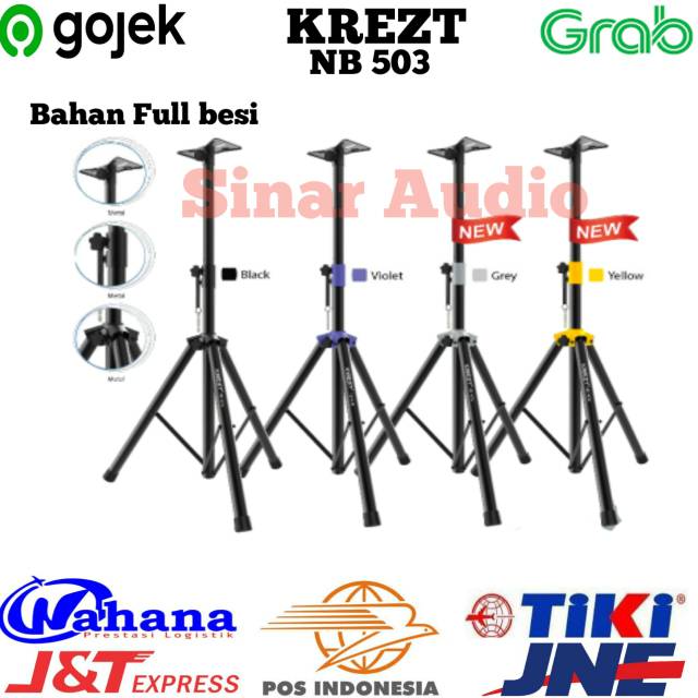 Stand Speaker Aktif - Tripod Speaker Portable KREZT NB 503 Original