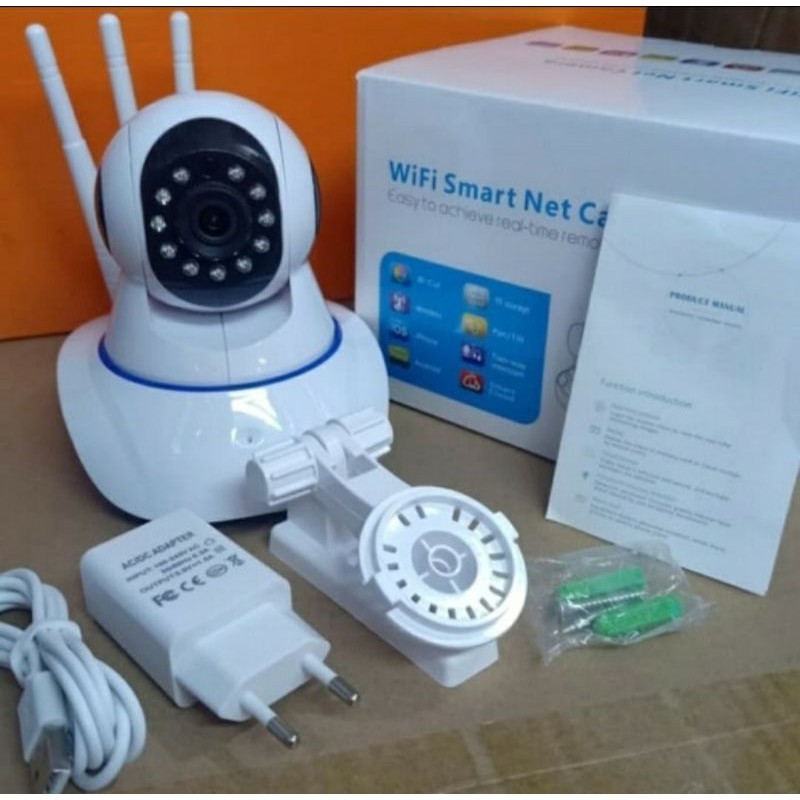 IP KAMERA CCTV WIRELES WIFI 3 ANTENA APP V380