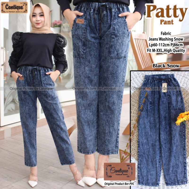 patty pants celana wanita bahan jeans