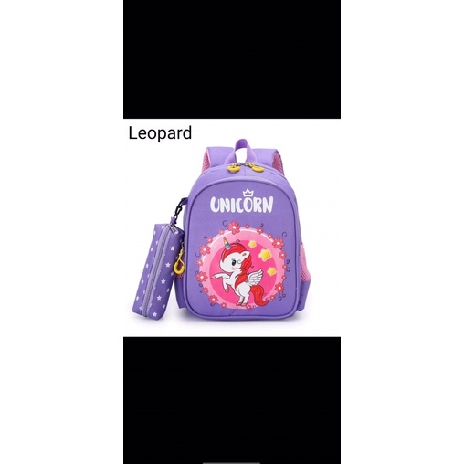 tas sekolah anak perempuan tas anak sd tas anak tk tas ransel 2in1 ransel Unicorn kuda poni 2in1