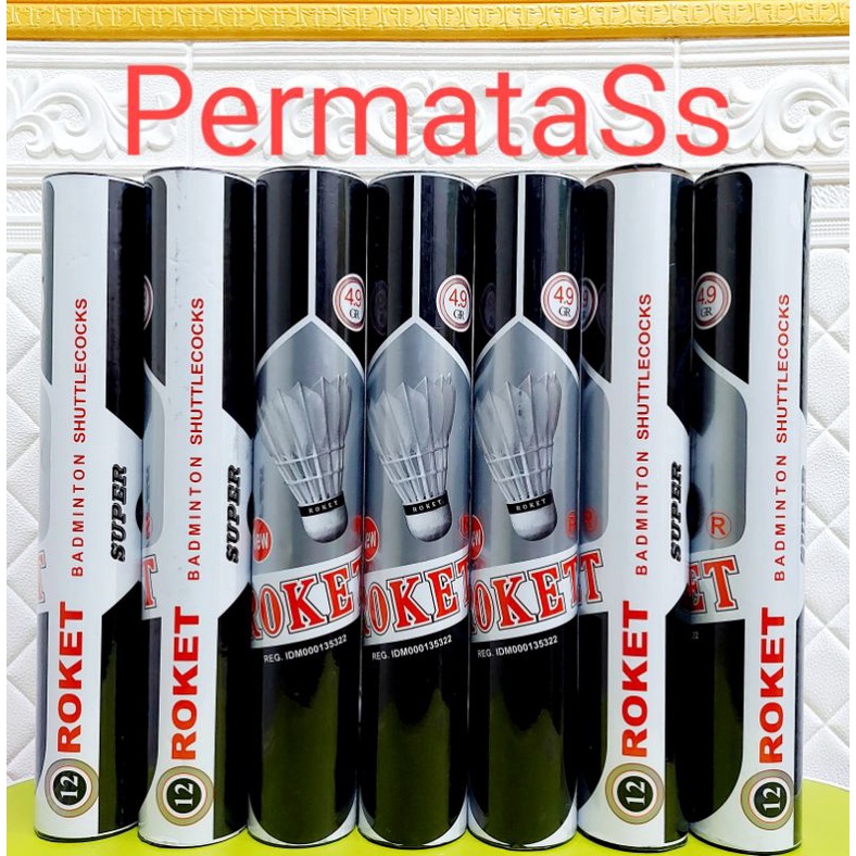 Shuttlecock Roket Hitam Original