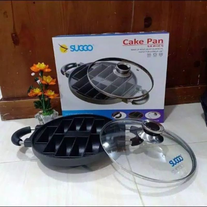 Cetakan kue pukis 10 lubang SUGGO / Cetakan pukis anti lengket 25 cm/ loyang cetakan pancong