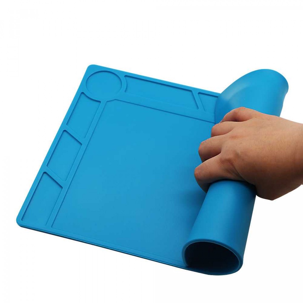 Heat Insulation Working Mat 34 x 23 cm Biru