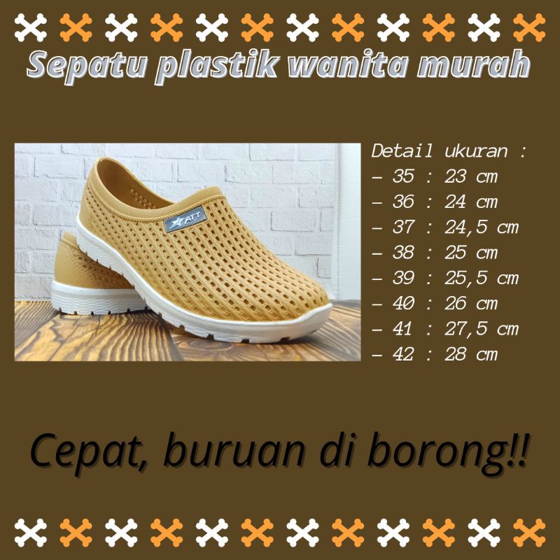 Sepatu plastik wanita murah