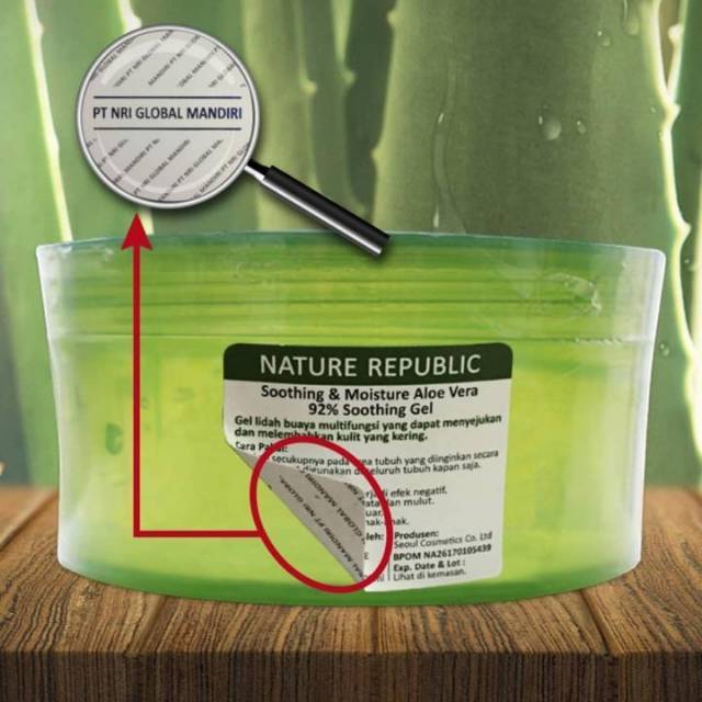 [Original 100%] BPOM Exp 2024 NATURE REPUBLIC Aloe Vera  92% Soothing Gel 300ml Jar Logo Original | Aloe Vera Gel | Aloe Vera Nature Republic | Aloe Vera BPOM | Nature Republic Aloe Vera BPOM | Aloe Vera Jar 300ml Nature Republic | Gel Aloe Vera