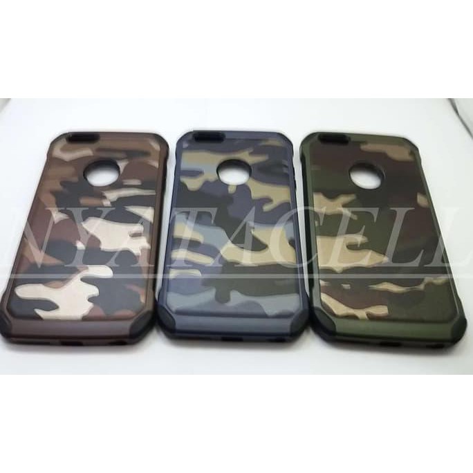 NEW CASE ARMY IPHONE 6+ 6S PLUS SOFT+HARD SLIM BACK COVER/SPIGEN/ARMOR - BIRU MILENIA