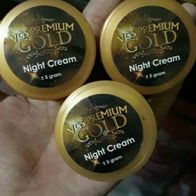 Vgs premium gold night cream bikin glowing banget