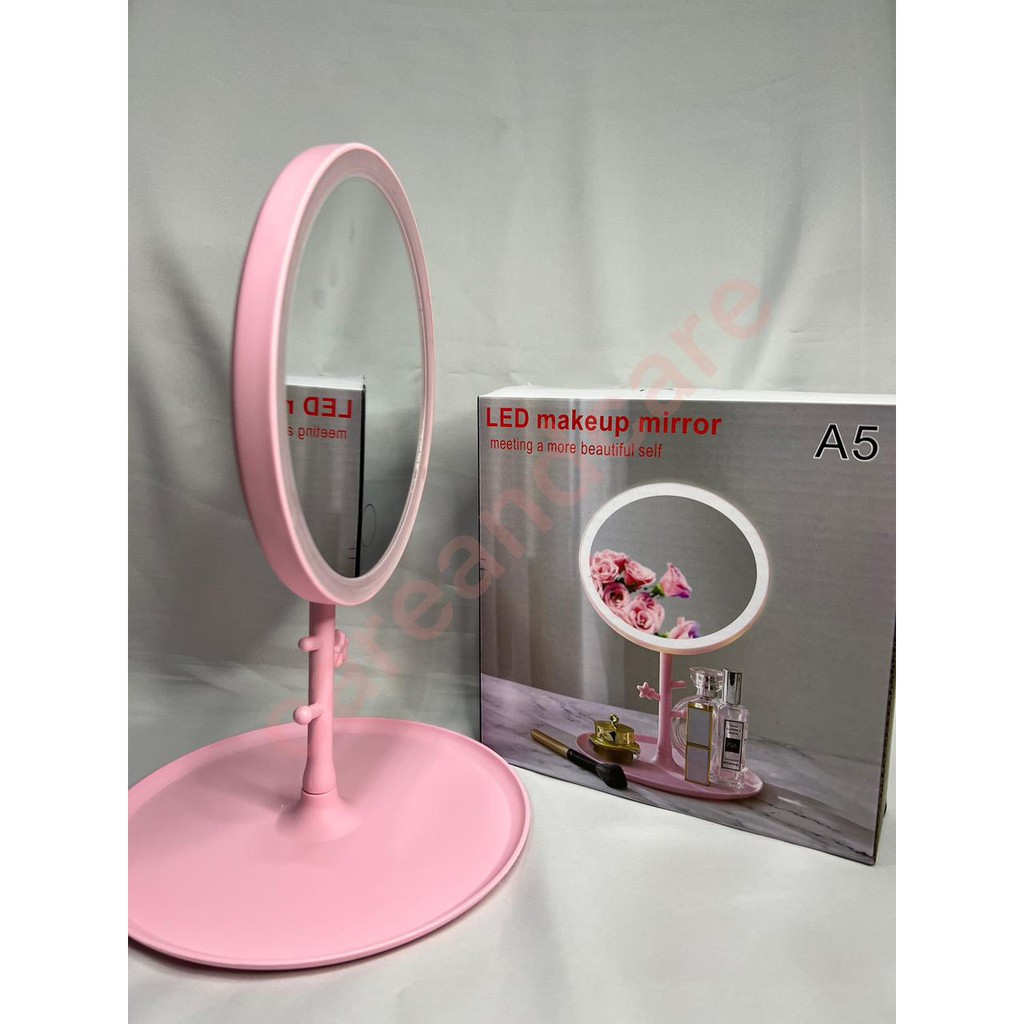 LED MIRROR TOUCH SENSOR | KACA RIAS BULAT| KACA MAKEUP | CERMIN RIAS | CERMIN MAKEUP BULAT DENGAN 3 WARNA LAMPU LED