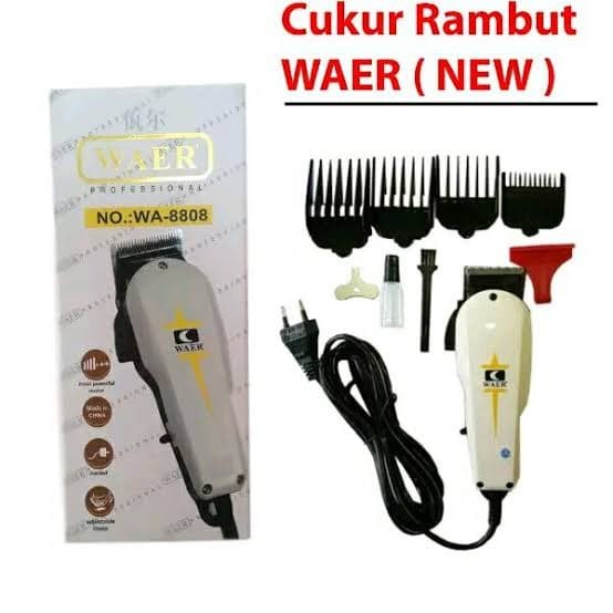 Alat Cukur Rambut Elektrik WAER WA-8808 / Mesin Cukur Rambut Listrik / Hair Clipper Proffessional