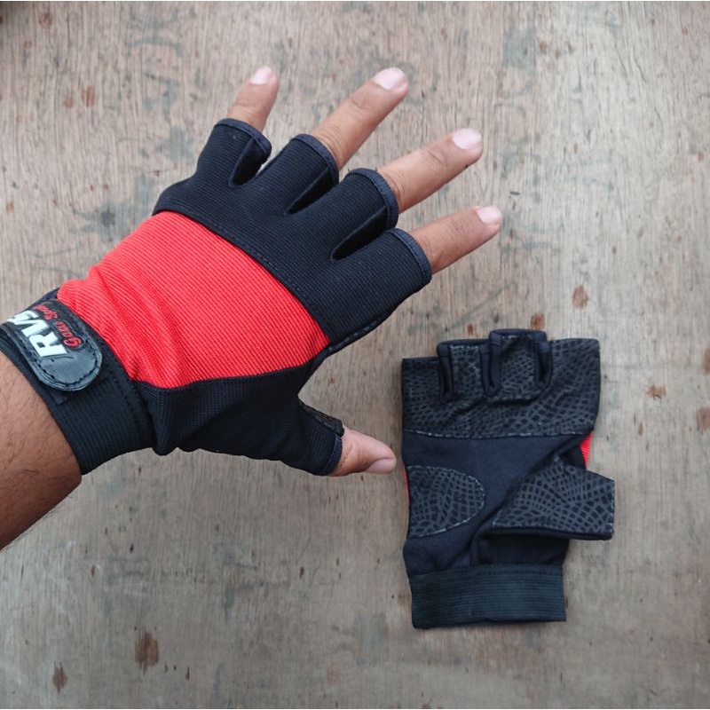 SARUNG TANGAN MOTOR PRIA DEWASA GLOVES SETENGAH JARI GLOVE SEPEDA BIKER SPORT