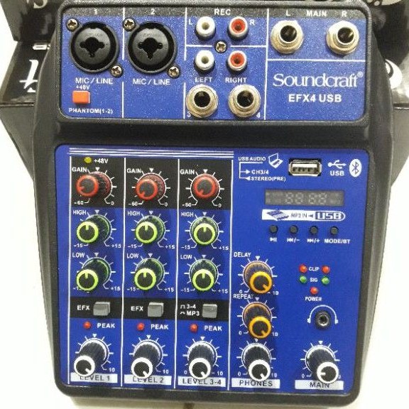 Mixer Soundcraft EFX4 USB/mixer audio soundcraft 4ch