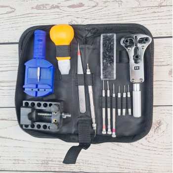 Alat Service Jam Tangan Servis Perkakas Watch Repair Tool Kit Set TaffSPORT Lengkap Murah