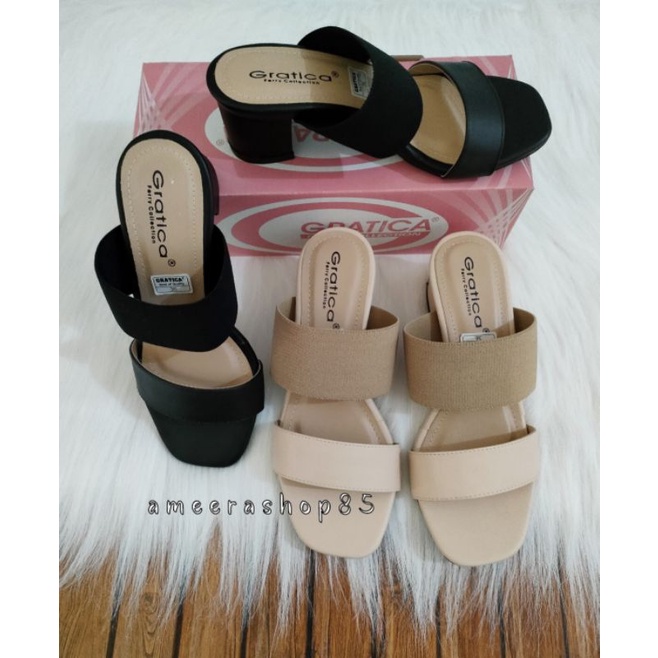 Sandal Heel Chunky Big Wanita Gratica ME102