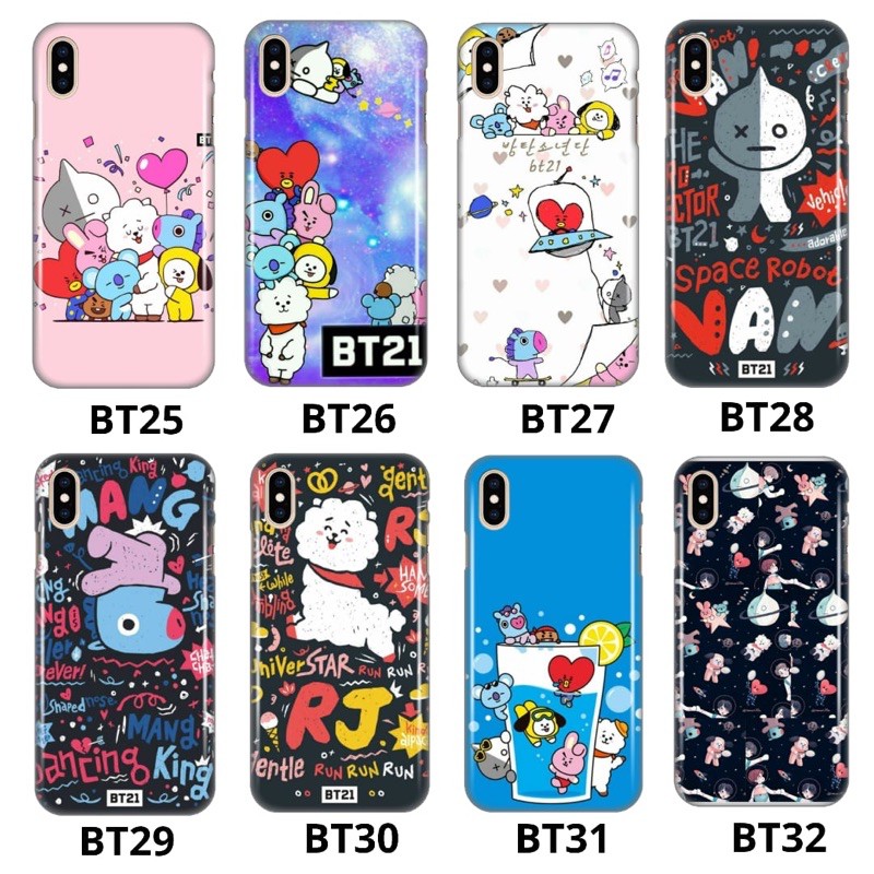 PREMIUM CUSTOM CASE BTS BT21 REDMI 9/REDMI NOTE 9 PREMIUM GLASS CASE