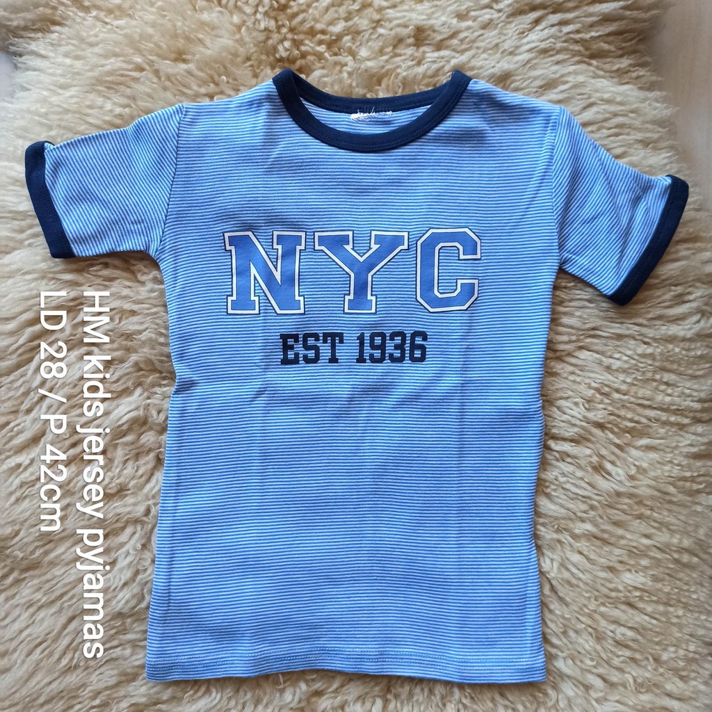 HM Kids jersey pyjamas kaos anak laki / T shirt
