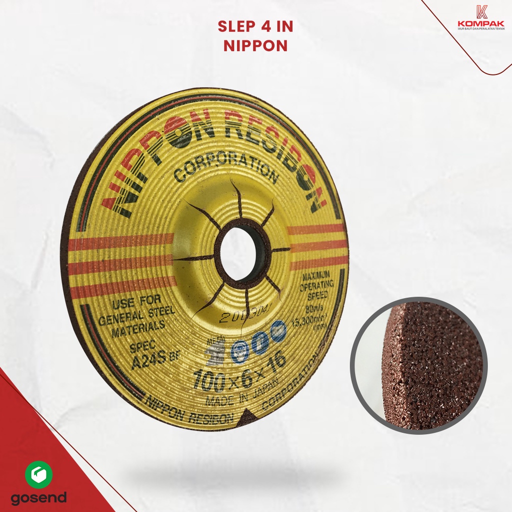 BATU GERINDA POLES 4 INCH NIPPON RESIBON