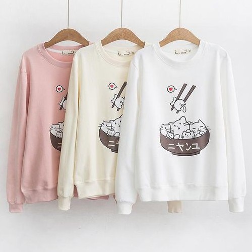 Bess - Sweater Murah Wanita / Sweater CAT BOWLS