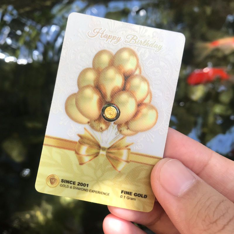 MiniGold Birthday Gift Series 0.1 gram | Kado Ulang Tahun | Birthday gift series
