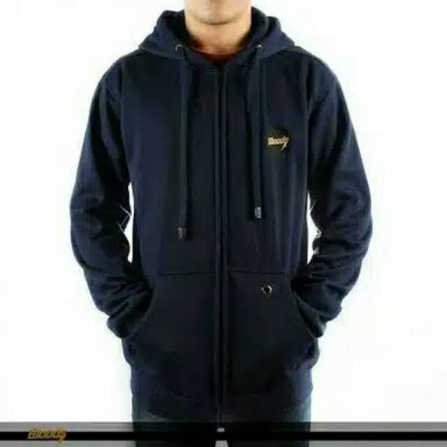 Jaket bloods zipper pria