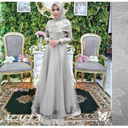Baju Gamis Muslim Terbaru 2020 2021 Model Baju Pesta Wanita kekinian Bahan Velvet Kondangan remaja