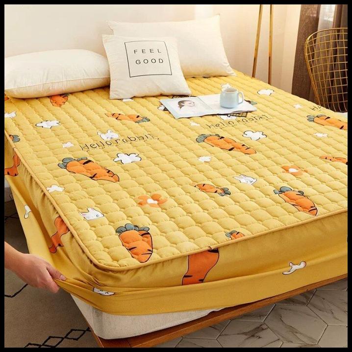Wortel Bed Protector Waterproof Sprei Anti Air Bayi Tungau 180X200