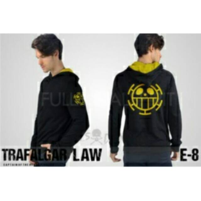 Jaket trafalgar law hitam kuning