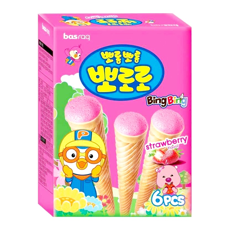 

Pororo Ice Cone Snack Stroberi Box 54 g