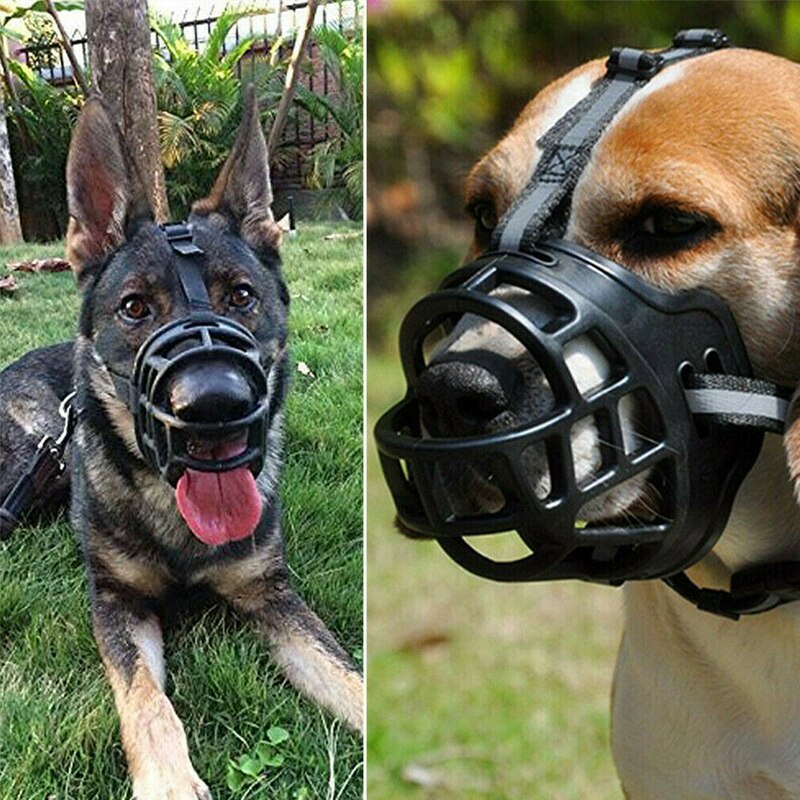 Masker Penutup Mulut Anjing Anti Gigit Ukuran Kecil Dan Medium Besar