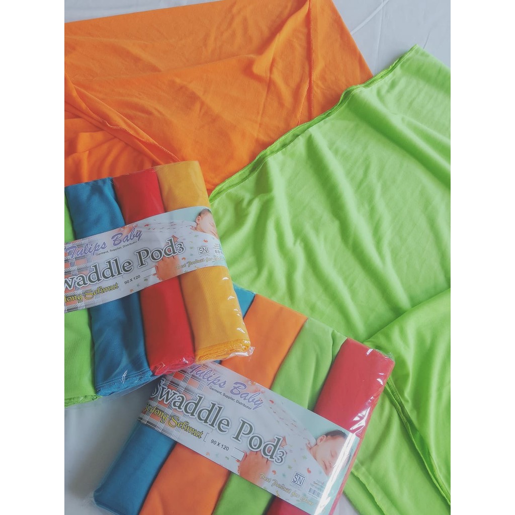 Bedong kain polos warna muraah