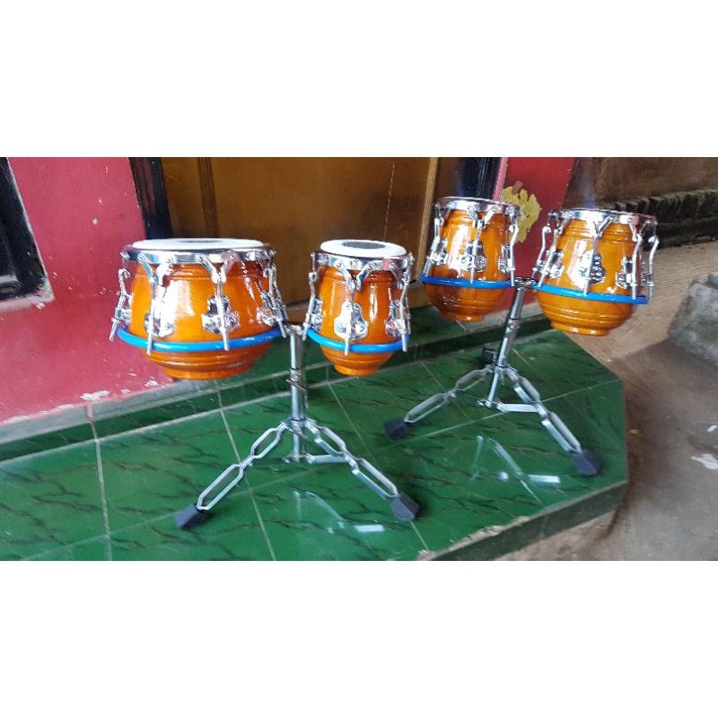 Kendang Ketipung Dangdut Ring V8 V6 Plus Kempul Ring V8 V6 Kayu Nangka