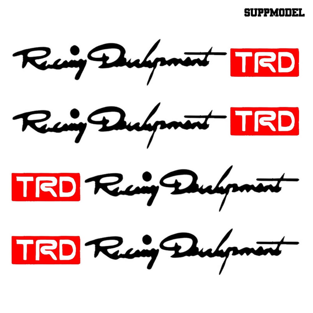 Sl 4Pcs Stiker TRD Racing Development Untuk Handle Pintu Mobil