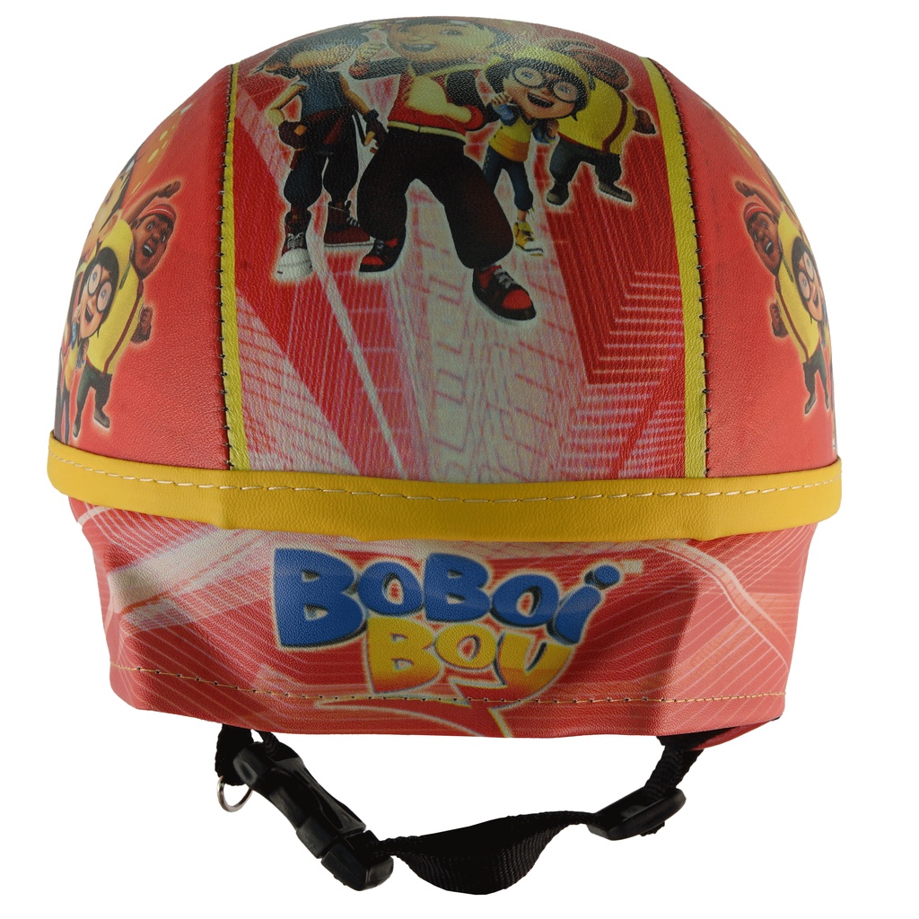 Helm Anak Untuk Usia 1-4 Tahun Motif Boboiboy - Merah Kuning