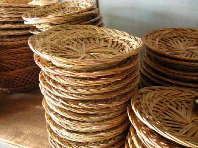 Piring Anyaman Lidi / Piring Lidi (Harga Grosir)