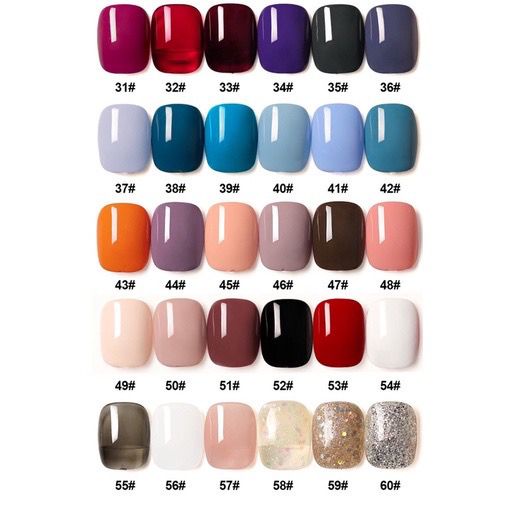 01-50 ￼AS NAIL GEL SERIES 60 WARNA HARGA PER BOTOL NAIL  GEL POLISH 15ml / KUTEK GEl AS SATUAN