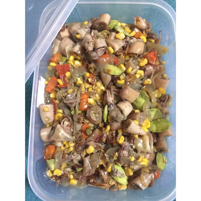 

Cumi Pete Oseng Jagung manis